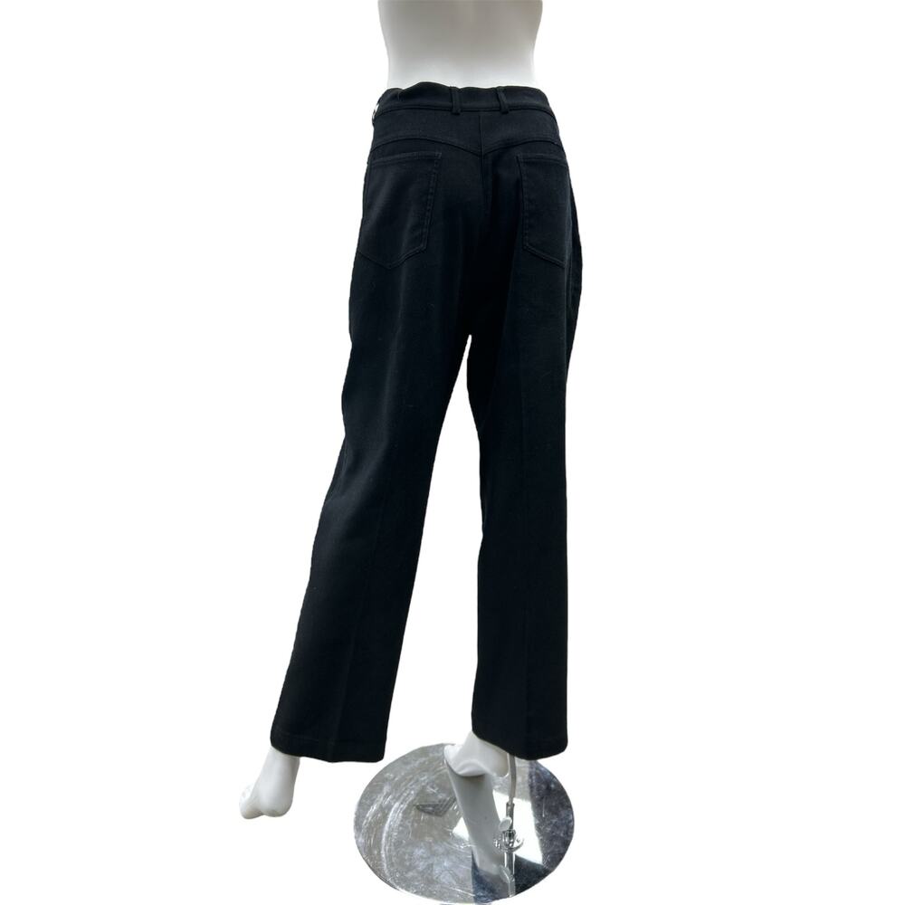 St. John Sport By Marie Gray Pants Women’s Size 14 Gold Hardware Black